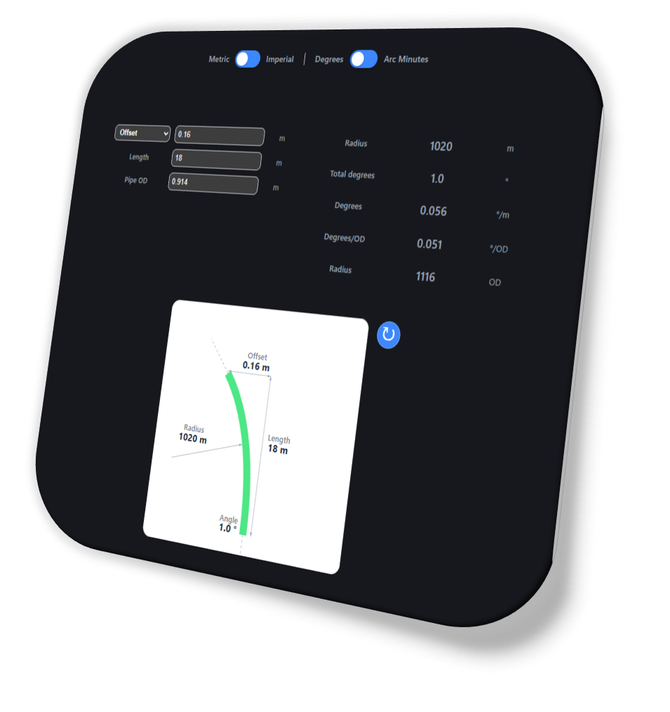 Bend Calculator tool preview